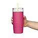 Capri Tumbler and Straw by bubba - Includes Silicone Sleeve for No-Slip Grip - 32oz - Bring with You Anywhere - BPA Free- Odor and Stain Resistant - Built to Last – Pink