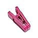 House Day 100 Pack Plastic Finger Clips for Hangers, Hot Pink Pants Hanger Clips, Strong Pinch Grip Clips for Use with Slim-line Clothes Hangers, Clips for Velvet Hangers