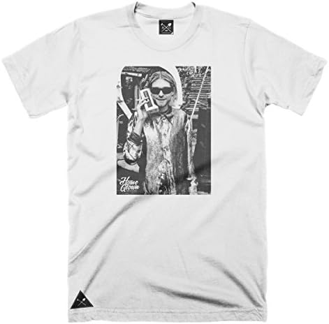 HomeGrown Outfitters Men's Kurdt T-shirt (Medium, White)