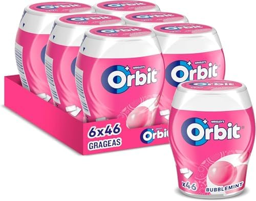 Chicles Sin Azúcar Bubblemint Formato Gragea 6 Botes x 46 u.