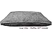 Dogbed4less DIY Pet Bed Pillow Grey Microsuede Duvet Cover and Waterproof Internal case for Dog and Cat at 37X27X4 Inch - Covers only