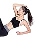Sunward Fashion Women Lace Padded Bra Bustier Strap Crop Tank Top Bralette (Black Laced)