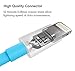 iPhone Cable, Nikolable 3pcs iPhone Lightning Cable for iPhone X 8 8 Plus 7 7Plus 6s Plus 6Plus 6s 6 5s 5c 5 iPad Mini Air iPod (Blue)
