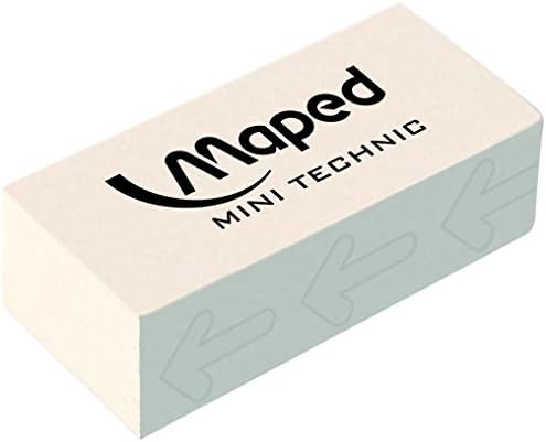 Maped Technic 300 011309 Pack of 9 Rubbers, white - Image 3