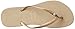 Havaianas Women's Slim Crystal Glamour SW Sandal, Sand Grey/Light Gold,39/40 BR (9-10 M US)