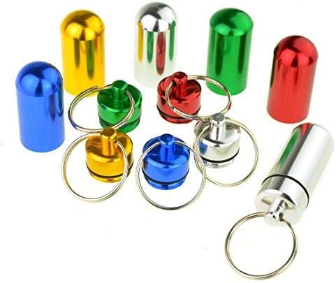 Estone Set of Key rings Waterproof Pillboxes , A