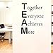FlyWallD Classroom Wall Decals Office Motivational Wall Decor Vinyl Art Inspirational Quotes Stickers Together Everyone Achieves More