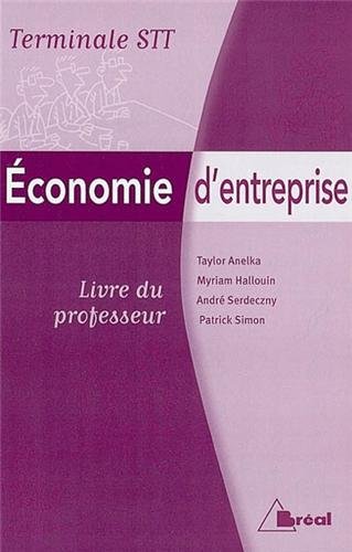 Économie d'entreprise, terminale STT
