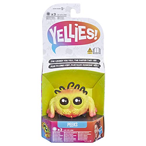 Yellies Peeks, niedliche interaktive Plüsch-Spinne - reagiert auf Geräusche und Stimme, E5381ES20, mehrfarbig – Bild 3