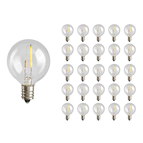 Mr Beams 1W LED G40 Replacement Bulbs with E12/C7 Base for Indoor
