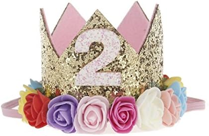 Kid's Crown Hairband Headband for Birthday Party for 2 Year Old Use