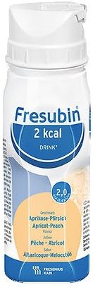 Fresenius Kabi Fresubin 2 kcal Drink Apricot Peach Drink bottle, 24 x 200 mlindividual pack1 x 5,5 kg) by Fresenius Kabi
