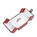 King Ice Classic Cartier Design Leatherette Red Double Doors Ring Gift Box