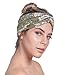 OSATTIA 4 Pack Women Boho Headband Floral Style Knot Bohemian Hairwrap Flower Printing Twisted Criss Cross Stretchy Hairband