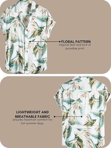 Leriya Fashion Men's Casual Cotton Shirt β Button Down Summer Shirt's for Men | Lightweight Textured Fabric | Perfect for Daily & Weekend Wear White 3