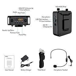 Portable Voice Amplifier, Giecy 30W 2800mAh