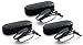 Black 3-Pack Folding Reading Glasses - Extra Clear Vision (Includes - Case, Cleaning Cloth and Cord) +1.50