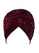 PERSUN Women Wine Red Velvet Turban Hat
