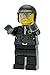 LEGO Movie Bad Cop Kids Minifigure Light Up Alarm Clock | Black/Gray | Plastic | 9.5 inches Tall | LCD Display | boy Girl | Official