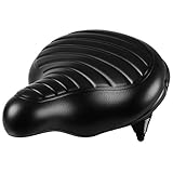 INBIKE Cruiser Bike Seat, Wide Suspension Soft Padded Comfortable Bike Saddle for Women Men
