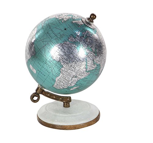 Deco 79 Contemporary Plastic and Wood Decorative Globe, 7