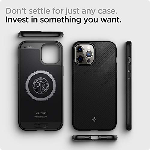Spigen Mag Armor (MagFit) Compatible with MagSafe Designed for iPhone 12 Pro Max Case (2020