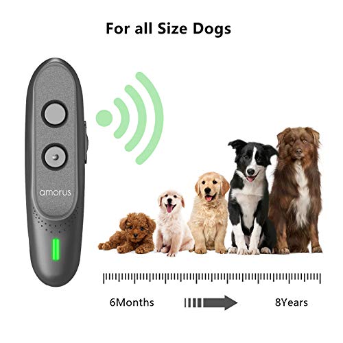 armous Anti Barking Device Ultrasonic Dog Barking Deterrent Devices 3 in 1 Bark Control Training of Safe to Use with LED Indicator and Wrist Strap