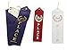 J&J'S TOYSCAPE 36 Pcs Award Ribbons with a Card and String (1st Place (Blue), 2nd Place (Red), 3rd Place (White) - 12 Each; Size: 8.6