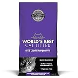 World's Best Cat Litter Cat Lavender Scented Multiple Cat Clumping Formula, 7-Pound Bag