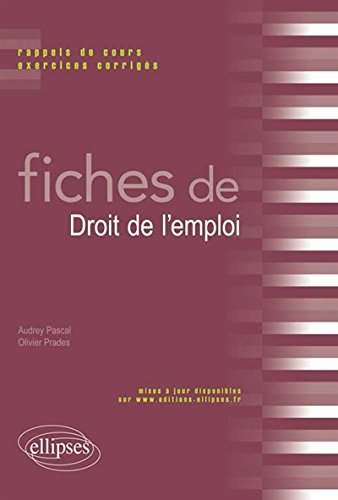 Fiches de droit de l'emploi