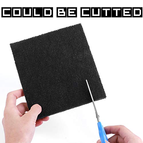 Ruisita 6 Pack Charcoal Replacement Filter for Cat Litter Box, Carbon