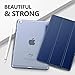 MoKo Case Fit New iPad Mini 5 2019 (5th Generation 7.9 inch), Slim Lightweight Smart Shell Stand Cover with Translucent Frosted Back Protector, with Auto Wake/Sleep - Navy Blue