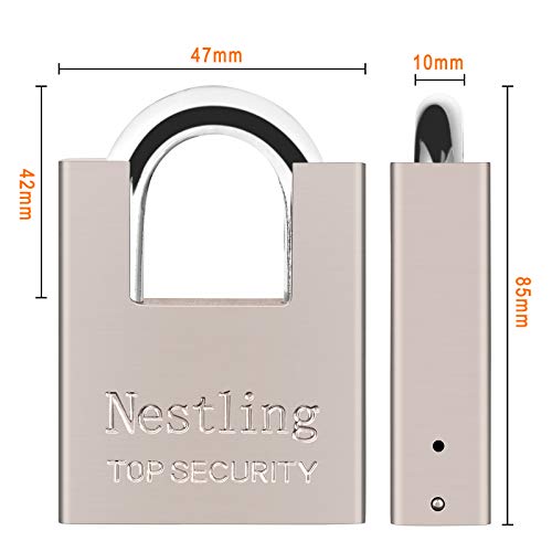 60mm Heavy Duty Padlock with 4 Keys - High Security Outdoor Padlock, Locker Padlocks for Shed, Warehouse, Container, Storage, Gate,Garages -Outdoor Lock- Large, Anti-Theft Weather-Resistant Lock