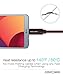 USB 3.1 Type C Cable 1FT, FosPower Reversible USB 3.1 (Gen 2) Type C to Type C Nylon Braided Cord for Nintendo Switch, MacBook, Galaxy S8 Plus/Note 8, LG V30, Google Pixel 2/XL, HTC 10 & More