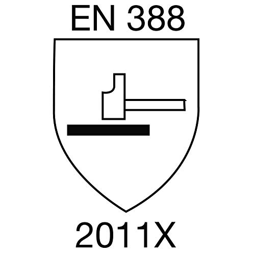 GEBOL 703431 Uni Fit Arbeitshandschuh, Grau, GröÃe 8 (1 paar), 2 Stück – Bild 3