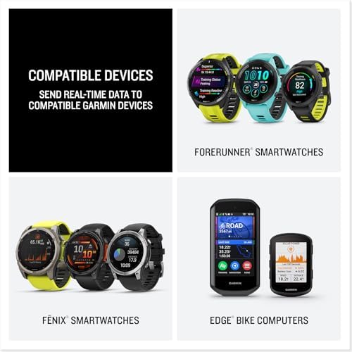 HRM-600 (M-XL), Fascia cardio, Bluetooth e ANT+, Multisport, Nuoto, Dinamiche di corsa, HRV, Batteria ricaricabile, Autonomia fino a 2 mesi, Lavabile in lavatrice