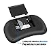 XEDIRECT Mini Wireless Keyboard with Touchpad Mouse 2.4GHz Remote Controller Rechargeable Combos for Google Android Box, Pc, Pad,Smart TV Player(Black)