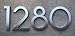 Modern House Number - Brushed Aluminum - Modern Font 6