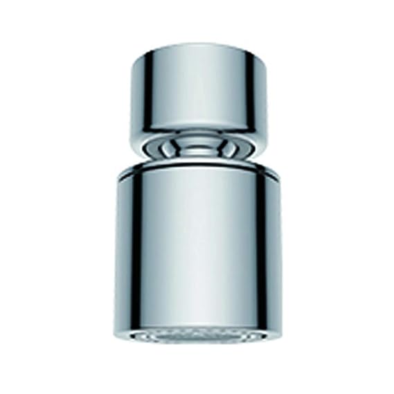 Waternymph Wasserhahn-Luftsprudler, 360-Grad-drehbarer Schwenkkopf, Wassersparender Siebstrahlregler, Wasserhahnaufsatz, Dopp