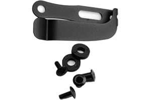 K Sheath Clip, Belt Clip for Kydex Holster, Stainless Steel 420 Back Carry Sheath Clip for Outdoor Waist Bag, 61mm x 28mm, Bl