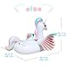 Geekper Giant Inflatable Unicorn Pool Float, 94.5 X 86.6 X 49.2 in Floats for Adults Kids Outdoor Vacation Beach Loungers Lake Ride-ons River Raft