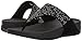 FitFlop Women's Lulu Popstud Flip Flop, Black, 6 M US