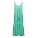 Romacci Women Casual Polka Dot Print Spaghetti Strap Boho Long Maxi Dresses