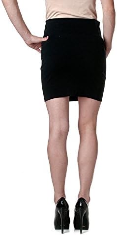 Stretch Simple Cotton Mini Skirt Minijoup Basic Plain Skirt