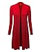 MBJ Womens Long Sleeve Open Front Long Cardigan - Made in USA