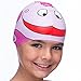 SWIM ELITE Silicone Swimming Cap for Kids from Children Swim Cap for Boys and Girls Aged 4-12 - Fun Waterproof Junior SwimCap