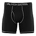High Sierra 3 Pack Performance Boxer Briefs For Men Breathable Moisture Wicking Nylon Underwear, (2 Black, 1 Grey) Med