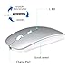 Bluetooth Wireless Mouse and Mouse Case Set - Tsmine Rechargeable Gaming Mouse Mute Wireless Optical Mice for MacBook,Notebook,Laptop,PC,Tablet(Not for iPad and iPhone)