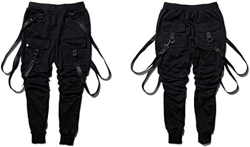 Dry Men's Pants Pocket Full Length Men Hiphop Joggers Pants Plus Size Trousers