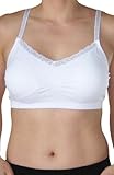 Coobie Women's Seamless V-Neck Lace Trim Bra